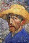 Vincent Van Gogh Self-Portrait in a Straw Hat Sweden oil painting artist
